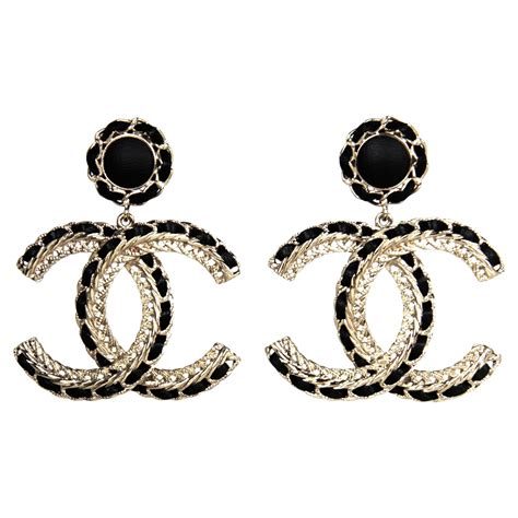 oversized chanel earrings|Chanel earrings original.